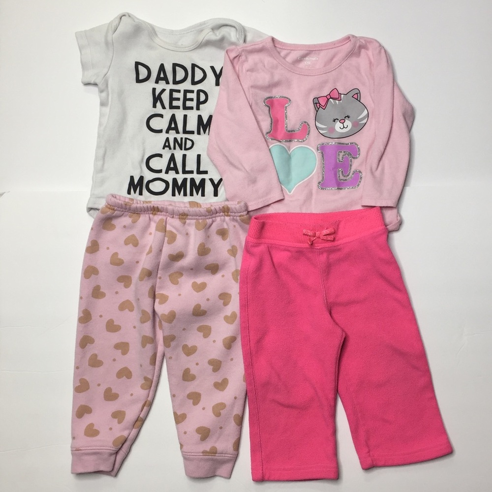 12 month baby girl clothes lot